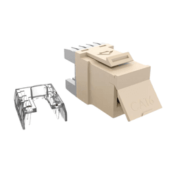 JACK RJ45 FURUKAWA MULTILAN CAT 6 90/180 BEGE - 10... - Acretec Distribuidora 