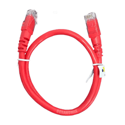 PATCH CORD CAT6 0,5M VERMELHO - 10704 - Acretec Distribuidora 