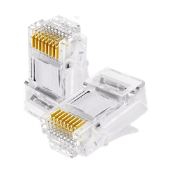 CONECTOR MACHO RJ45 CAT6 PCT 10 UND - 10772 - Acretec Distribuidora 