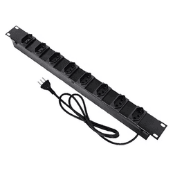 REGUA DE TOMADA 08 TOMADAS PRETO 10A GFORCE - 1020 - Acretec Distribuidora 