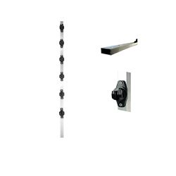 TUBO DE 1M COM 6 ISOLADORES RETANGULAR W 23X12 CON... - Acretec Distribuidora 