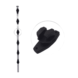 TUBO DE 1M COM 6 ISOLADORES W 23X23 - 10708 - Acretec Distribuidora 