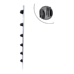 TUBO DE 1M COM 6 ISOLADORES MEIA LUA NOVO - 10735 - Acretec Distribuidora 