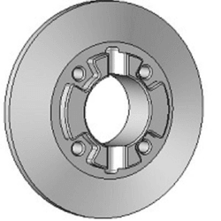 BASE POLIA ALUMINIO CANAL V A65 PPA - 00069 - Acretec Distribuidora 