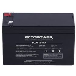 BATERIA 12V 9AH ECCOPOWER - 00091 - Acretec Distribuidora 