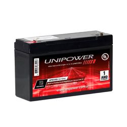 BATERIA UNIPOWER 6V 12AH UNICOBA - 00097 - Acretec Distribuidora 