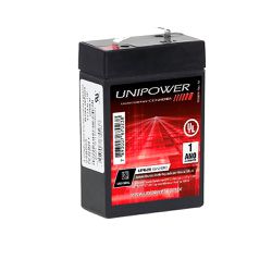 BATERIA UNIPOWER 6V 2 8AH UNICOBA - 00098 - Acretec Distribuidora 