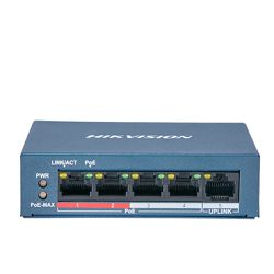 SWITCH 4 PORTAS POE 10 100 DS-3E0105P E M HIKVISIO... - Acretec Distribuidora 