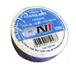 FITA ISOLANTE PVC BRANCA 10 M ANTI CHAMAS DNI - 00... - Acretec Distribuidora 