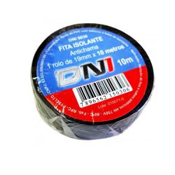 FITA ISOLANTE PVC PRETA 10 M ANTI CHAMAS DNI - 005... - Acretec Distribuidora 