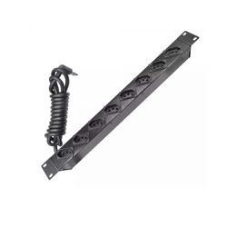 REGUA DE TOMADA 08 TOMADAS PRETO MAXELETRON - 0085 - Acretec Distribuidora 