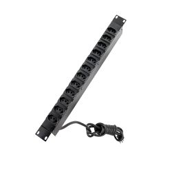 REGUA DE TOMADA 12 TOMADAS PRETO MAXELETRON - 0085 - Acretec Distribuidora 