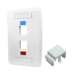 ESPELHO 4X2 P JACK RJ45 2 FURO + 1 MODULO CEGO BR ... - Acretec Distribuidora 