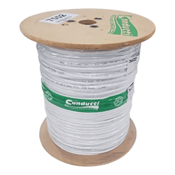CABO COAXIAL SERIE RG59CEL (S) 750HM 67% AL BRANCO... - Acretec Distribuidora 