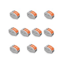 CONECTOR EMENDA DE ENGATE RAPIDO 2 BORNES - PCT 10... - Acretec Distribuidora 