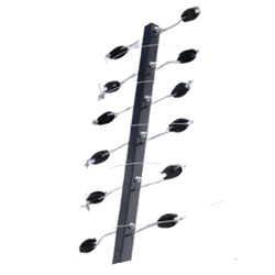 TUBO DE 1M COM 12 ISOLADORES 25X25 CASTANHA E GANC... - Acretec Distribuidora 