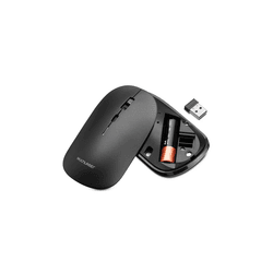 MOUSE SEM FIO SLIM PRETO CLIQUE SILENCIOSO + 1 PIL... - Acretec Distribuidora 