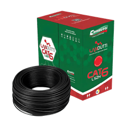 CABO U/UTP LANDUTTI CAT6 (HD) 4P CMX 250MHZ -PRETO... - Acretec Distribuidora 