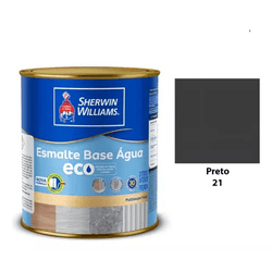 ESMALTE BASE D AGUA BRILHANTE PRETO 900ML - Acroncolor