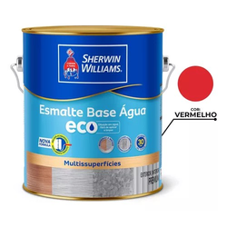 ESMALTE BASE D AGUA BRILHANTE VERMELHO 900ML - Acroncolor