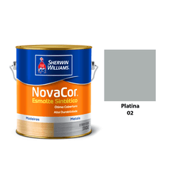 ESMALTE NOVACOR BRILHANTE PLATINA 3,6L - Acroncolor