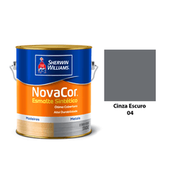 ESMALTE NOVACOR BRILHANTE CINZA ESCURO 3,6L - Acroncolor