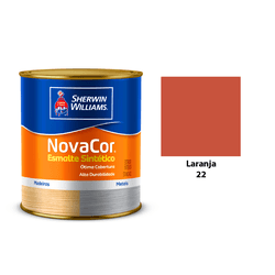 ESMALTE NOVACOR BRILHANTE LARANJA 900ML - Acroncolor