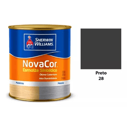 ESMALTE NOVACOR BRILHANTE PRETO 225ML - Acroncolor