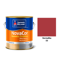 ESMALTE NOVACOR BRILHANTE VERMELHO 3,6L - Acroncolor