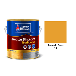 ESMALTE TRADICIONAL BRILHANTE AMARELO OURO 3,6L - Acroncolor