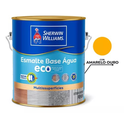 ESMALTE BASE D AGUA BRILHANTE AMARELO OURO 3,6L - Acroncolor