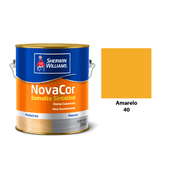 ESMALTE NOVACOR BRILHANTE AMARELO 3,6L - Acroncolor
