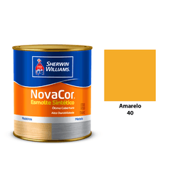 ESMALTE NOVACOR BRILHANTE AMARELO 900ML - Acroncolor