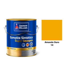 ESMALTE SUPER SECAGEM BRILHANTE AMARELO OURO 3,6L - Acroncolor