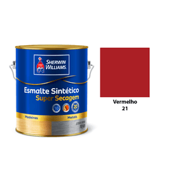 ESMALTE SUPER SECAGEM BRILHANTE VERMELHO 3,6L - Acroncolor