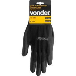 VONDER LUVA POLIESTER PU PRETA TAM10 - Acroncolor
