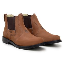 Botina Masculina De Couro Agro ACT Footwear Marrom - ACT Footwear