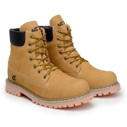 Bota Masculina De Couro Cano Alto Timber Act Footw... - ACT Footwear