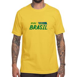 Camiseta Seleção Brasileira Amarela 100% Algodão -... - ACT Footwear