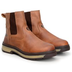 Bota Masculina De Couro Farmer Act Footwear Whisky - ACT Footwear