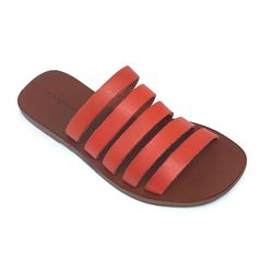 Rasteira Érica - Laranja - A de Acessórios | Sapatos Femininos