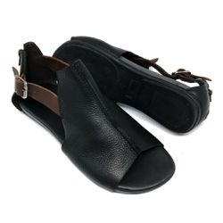 Sandália rasteira Mirela - Preta - A de Acessórios | Sapatos Femininos