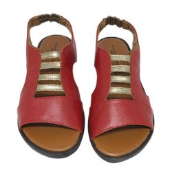 Sandália Hope - Carmim com Prata velho - A de Acessórios | Sapatos Femininos
