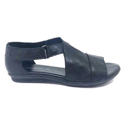 Sandália rasteira Beatriz - preta - A de Acessórios | Sapatos Femininos