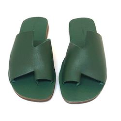 Sandália Rasteira Lis - Verde - A de Acessórios | Sapatos Femininos