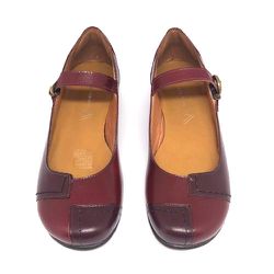Sapatilha boneca Helena - Rubi com Grená - A de Acessórios | Sapatos Femininos