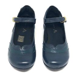 Sapatilha Boneca Simone - Marinho com Azul Noite - A de Acessórios | Sapatos Femininos