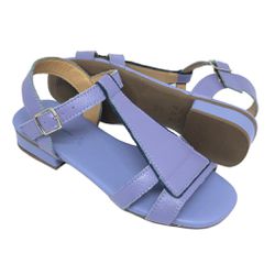 Sandália Serena - Lilás com detalhe Marinho - A de Acessórios | Sapatos Femininos