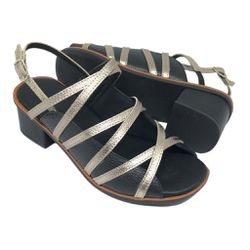 Sandália Violeta - Preto e Prata velho - A de Acessórios | Sapatos Femininos