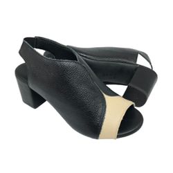Sandália Patrícia - Preto com marfim - A de Acessórios | Sapatos Femininos